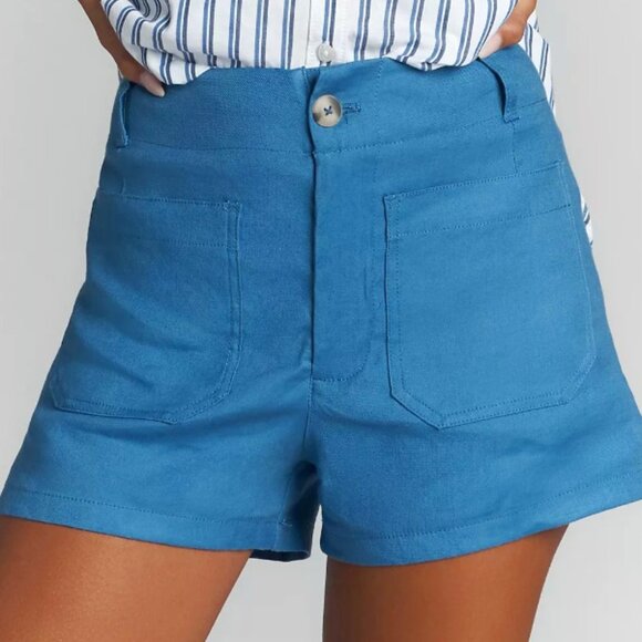 Anthropologie Maeve The Colette Shorts Linen Edition